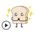 Animated Cute Toast Sticker Animated Cute Toast Sticker