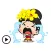 Animated Adorable Girl Sticker