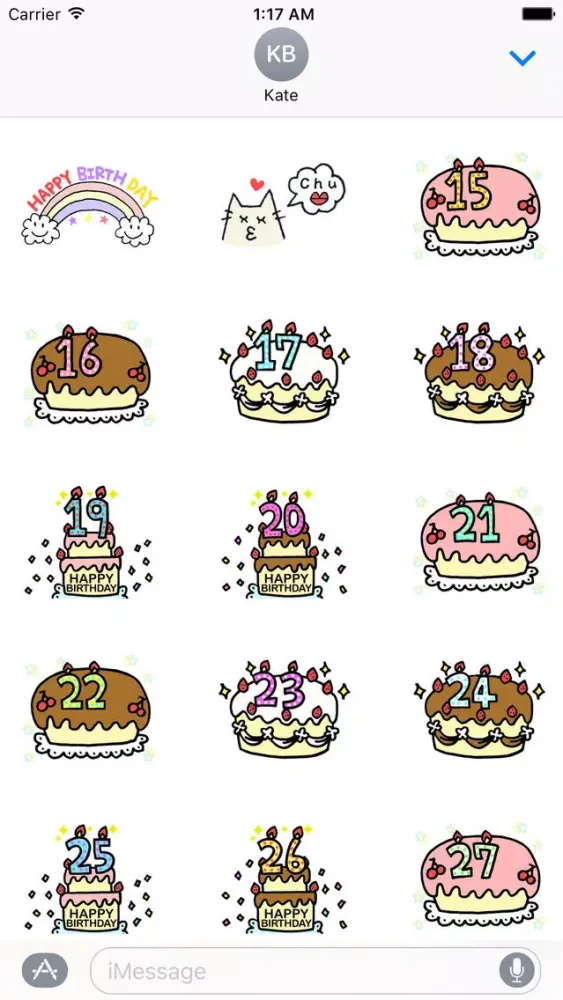 تصاویر Animated Birthday Sticker Ver1
