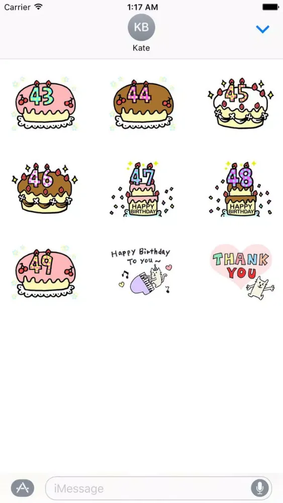تصاویر Animated Birthday Sticker Ver1