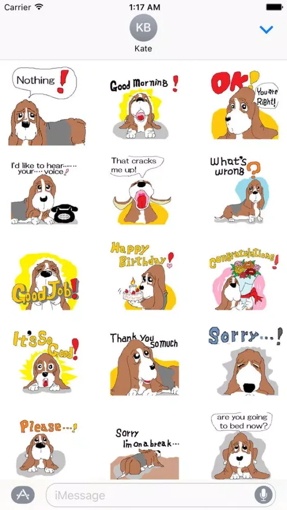 Animated Cute Basset Hound Dog 스크린샷