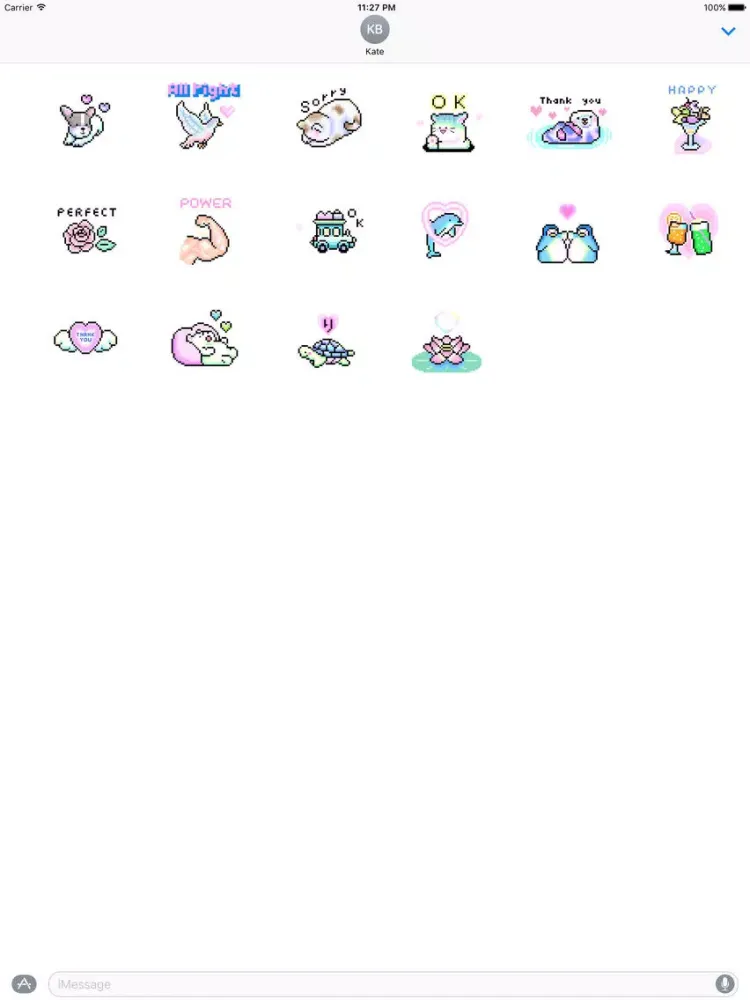 ภาพหน้าจอของ Animated Cute Pixel Stickers iPad 