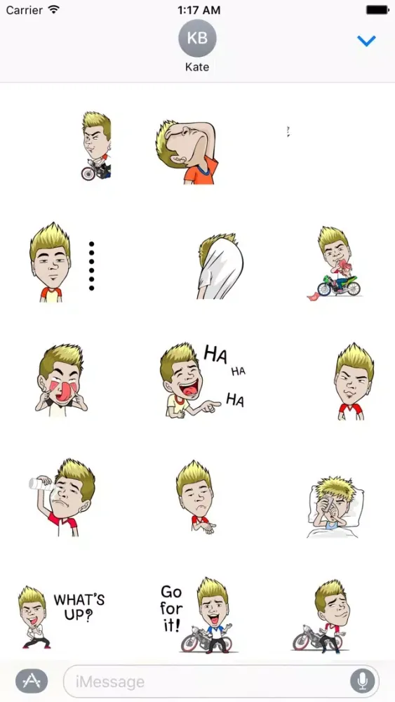 Capturas de pantalla de Animated Funny Boy Sticker