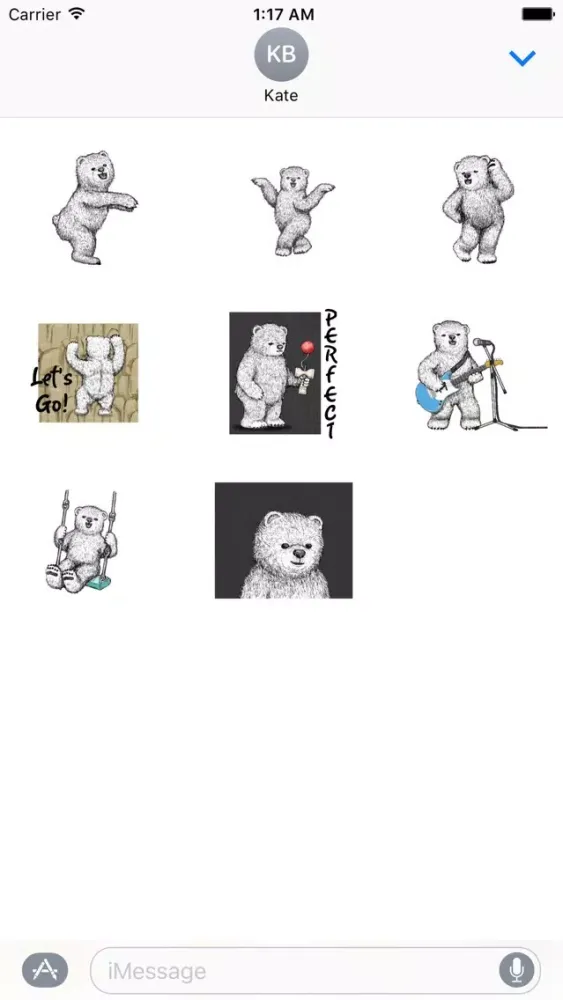 تصاویر Animated Happy Bear Stickers