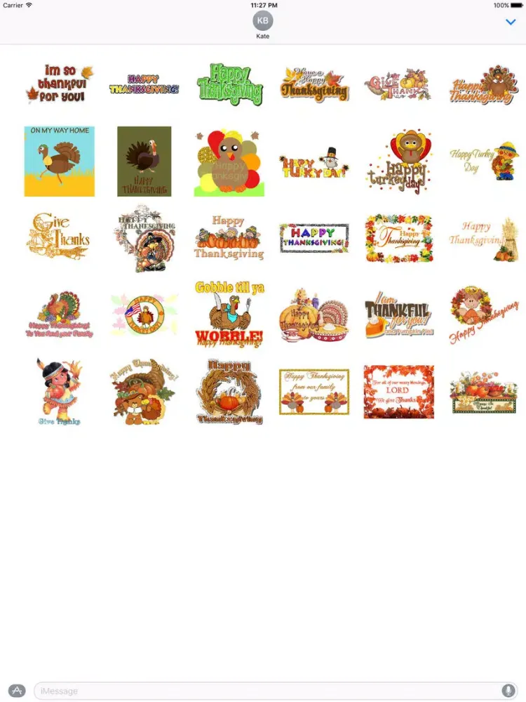 Скриншоты Animated Happy Turkey Day iPad 