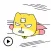 Animated Hero Dog Sticker