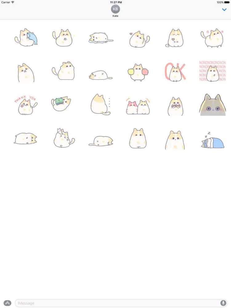 Animated Kitty CatMoji Sticker iPad 应用截图