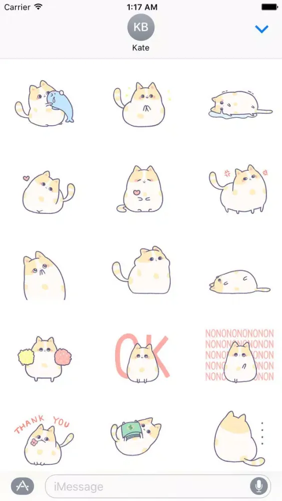 Animated Kitty CatMoji Sticker应用截图