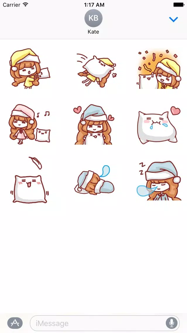 Screenshot di Animated Lazy Girl With Pillow