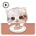 Animated So Cute Kitty Sticker