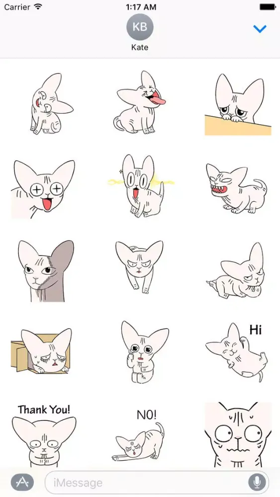 Animated Sphynx Cat Sticker Screenshots