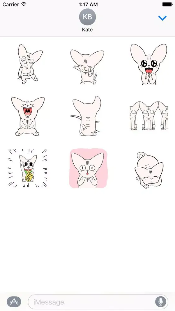 Animated Sphynx Cat Sticker Screenshots