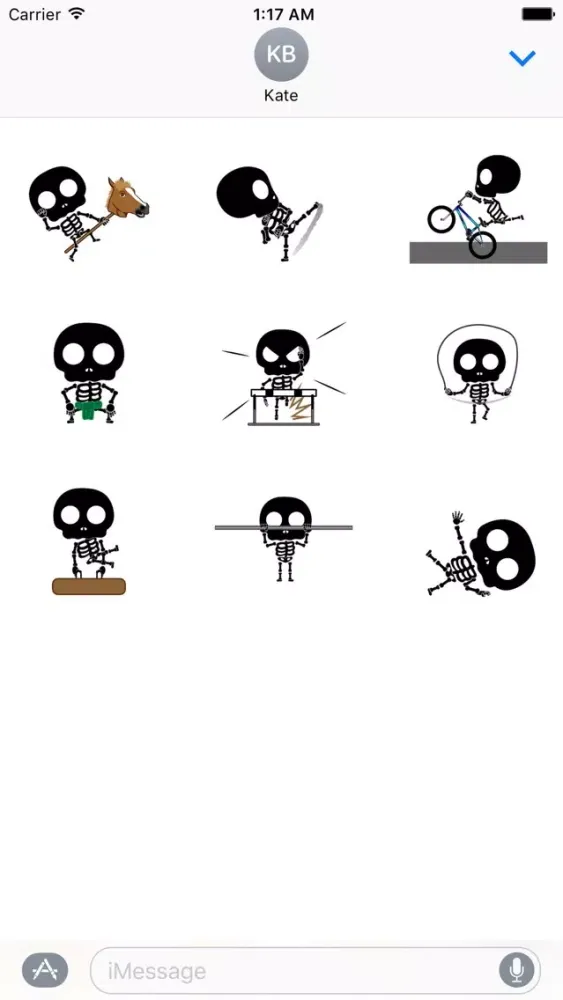 Скриншоты Animated Sporty Skeleton Emoji
