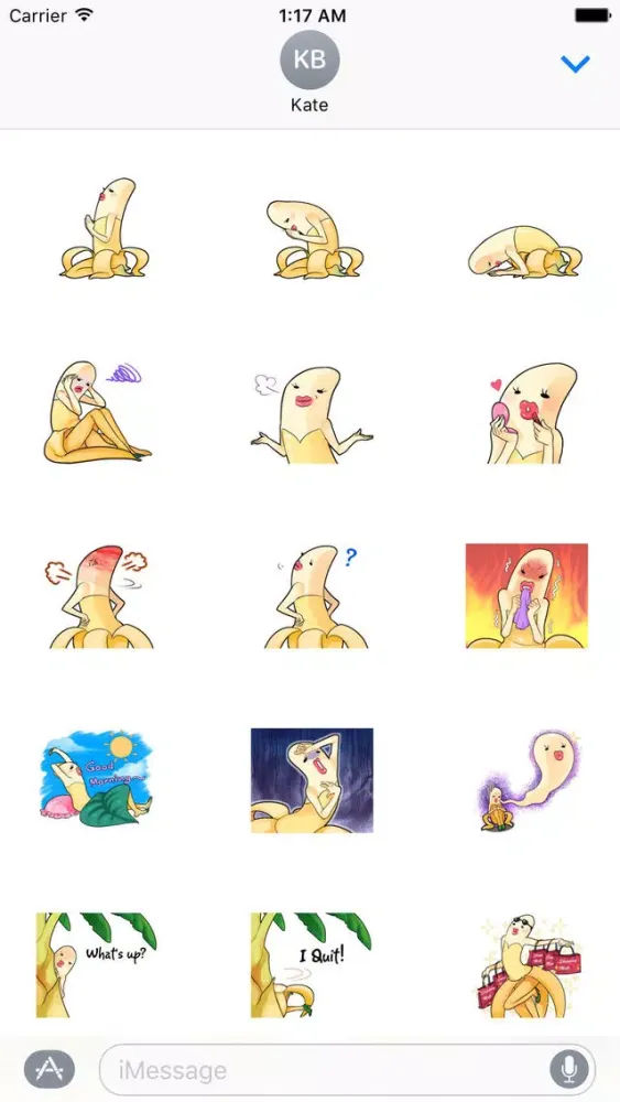 Beautiful Banana Model Sticker स्क्रीनशॉट