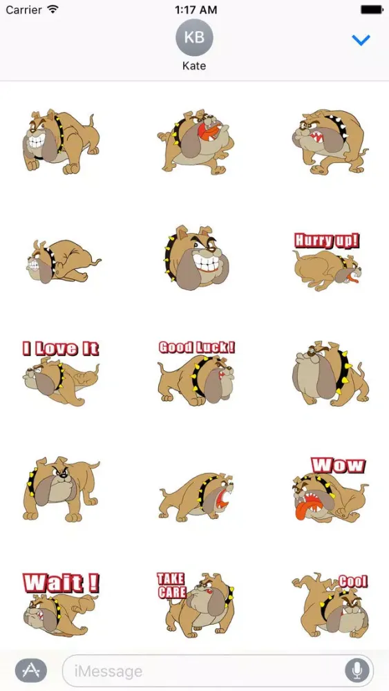 BullMoji - English Bulldog Dog Emoji Stickers Screenshots