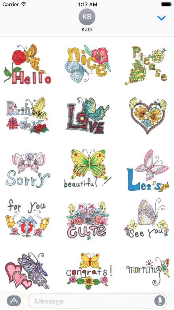 ภาพหน้าจอของ Chat With Flower And Butterfly