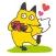 Cheerful Fox Foxmoji Sticker