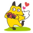 Cheerful Fox Foxmoji Sticker Cheerful Fox Foxmoji Sticker