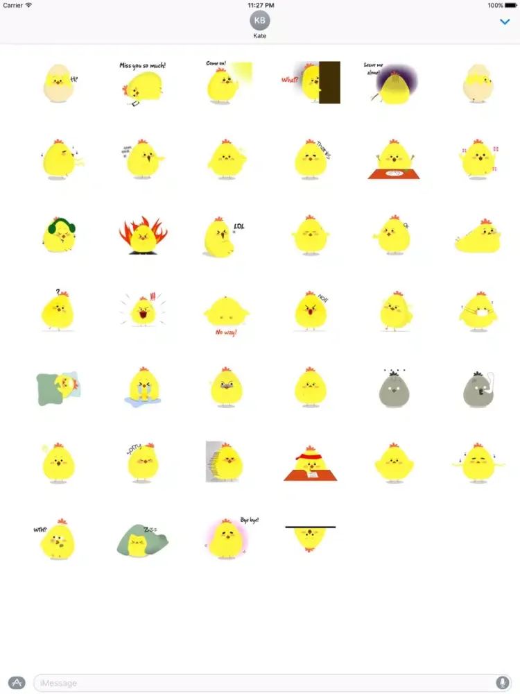 Cute Chicken - ChickenMoji Stickers iPad  Screenshots