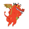Cute Dragon - DragonMoji Sticker