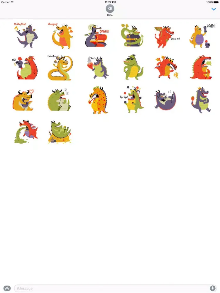 Captures d'écran de Cute Dragon - DragonMoji Sticker iPad 