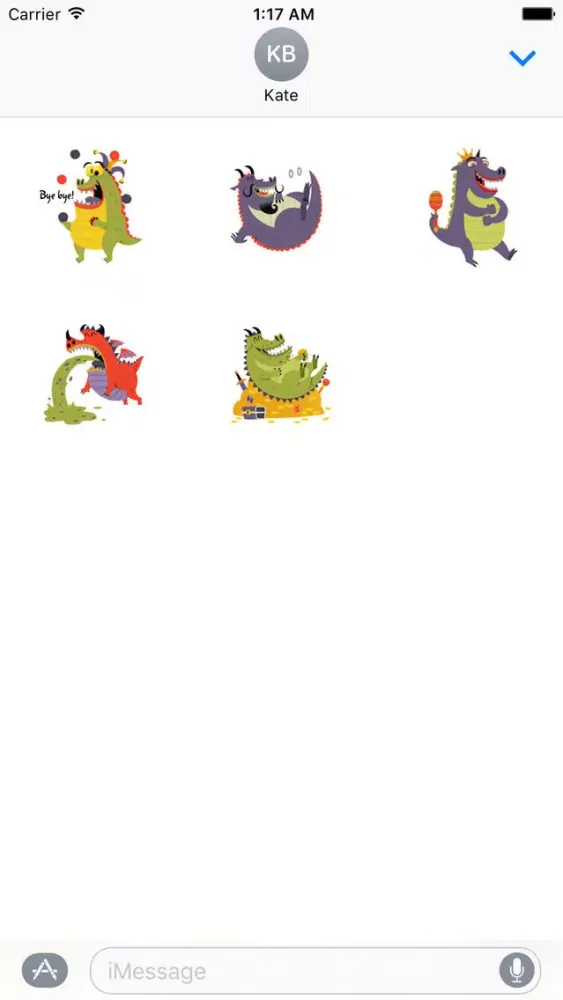 Captures d'écran de Cute Dragon - DragonMoji Sticker
