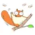Cute Flying Squirrel Sticker