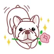 Cute French Bulldog - Frenchiemoji Sticker
