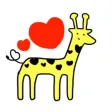 Cute Giraffe To Reply Sticker Cute Giraffe To Reply Sticker