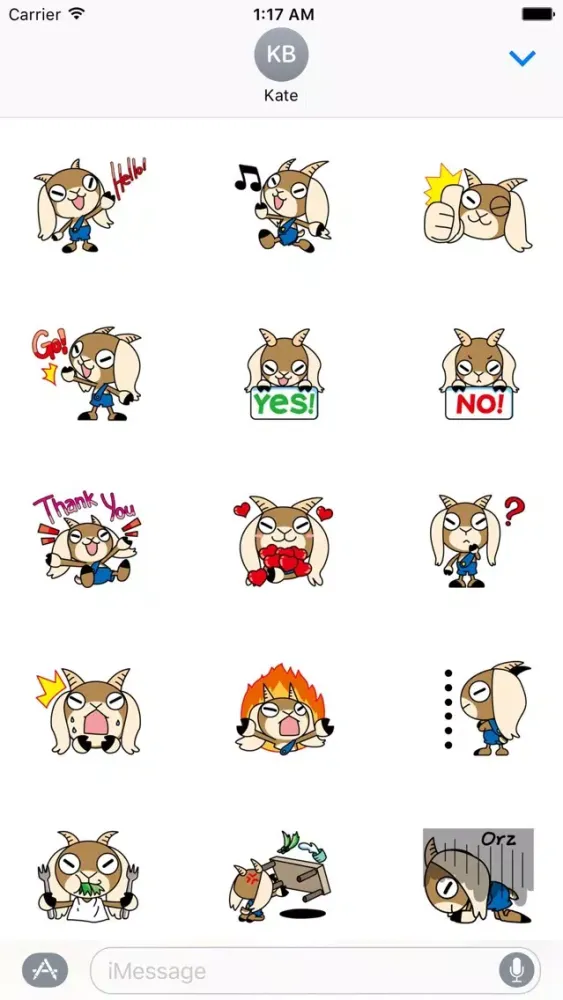 Cute Goat - GoatMoji Sticker Screenshots