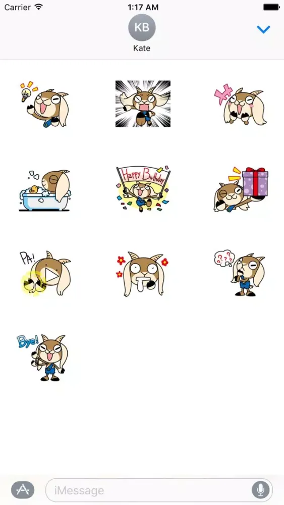 Cute Goat - GoatMoji Sticker Screenshots