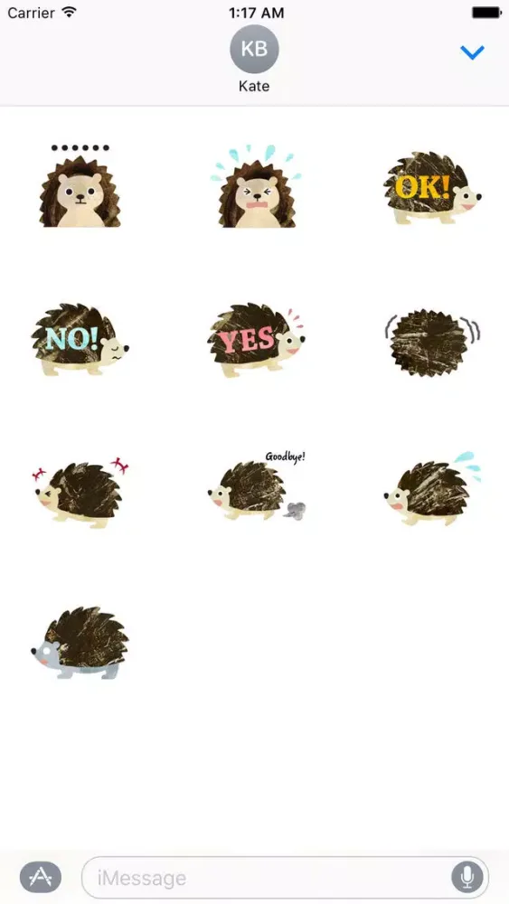 Cute Hedgehog - Hedgmoji Sticker 스크린샷