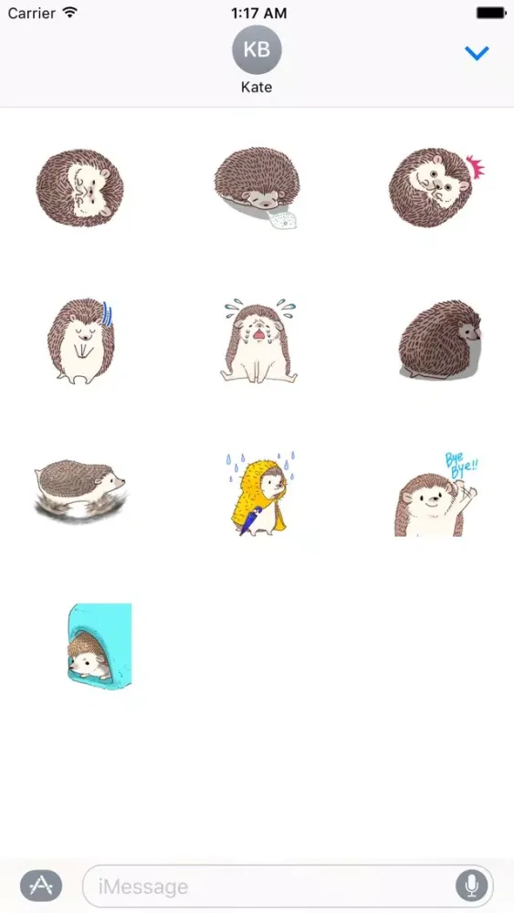 تصاویر Cute Small Hedgehog Sticker