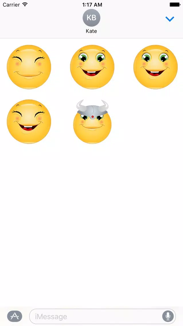 Cute Smileys Emoticons Sticker Screenshots