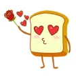 Cute White Bread Sticker