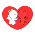 Devil And Angel Love Sticker