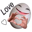 Funny Egg Eggmoji Sticker