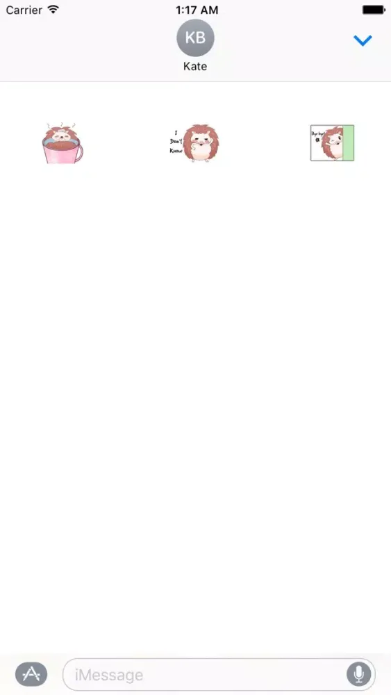 Funny Moving Hedgehog Stickers Screenshots