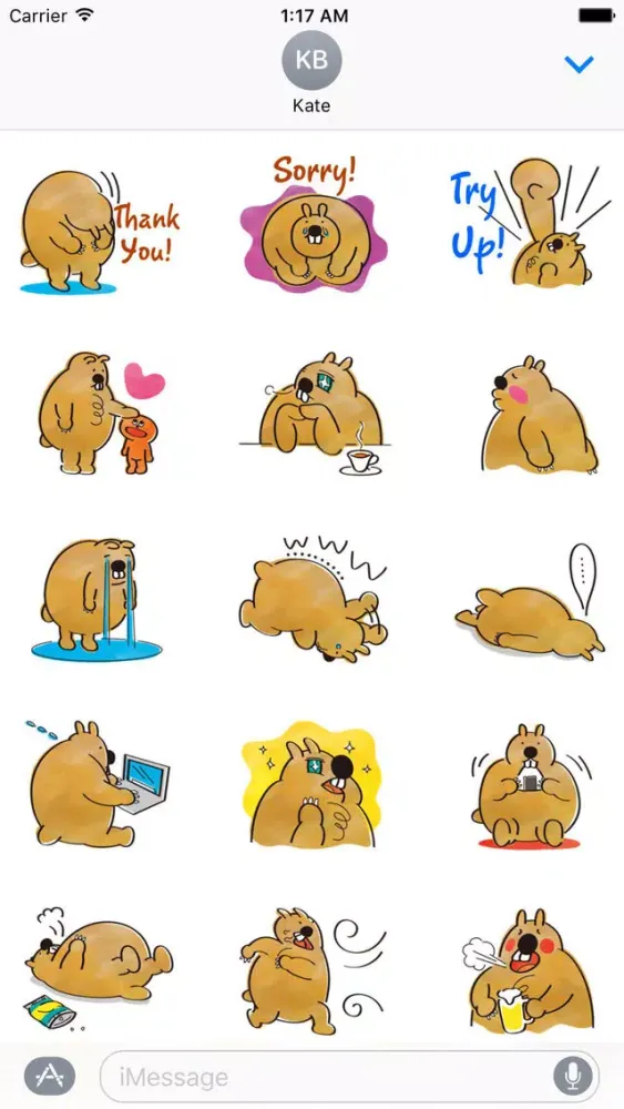 Captures d'écran de Groundhog Day Emoji Sticker