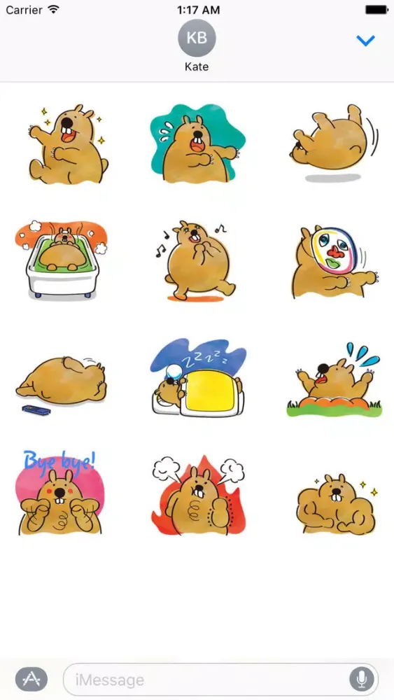 Captures d'écran de Groundhog Day Emoji Sticker