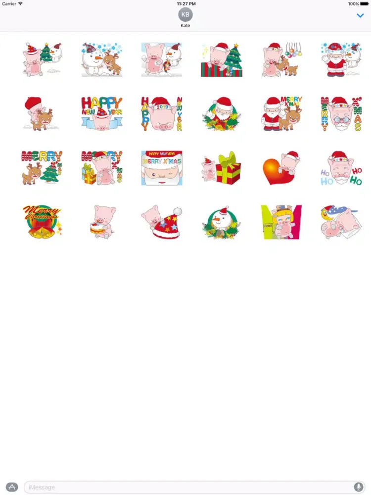 Happy New Year Animated Pig iPad  سکرین شاٹس