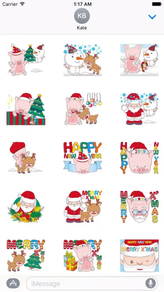Happy New Year Animated Pig سکرین شاٹس