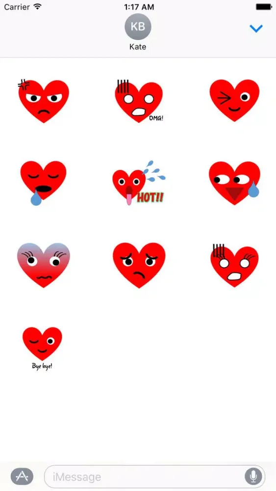 HeartMoji - Cute Heart Emoji Sticker应用截图