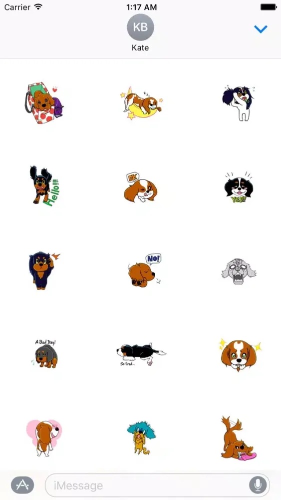 Hilarious Friends - Cavalier Dog Sticker Screenshots