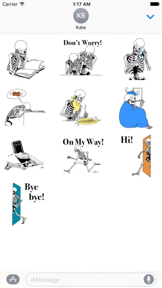 Just Funny Bones SkeletoneMoji سکرین شاٹس