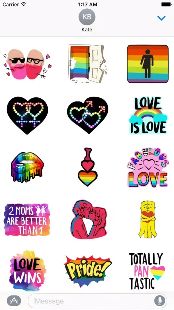 LGBT Pride PrideMoji Sticker應用截圖