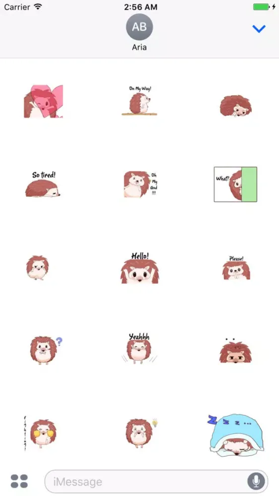 Screenshot di Animated Hedgehog - Black Cat and Dog Sticker