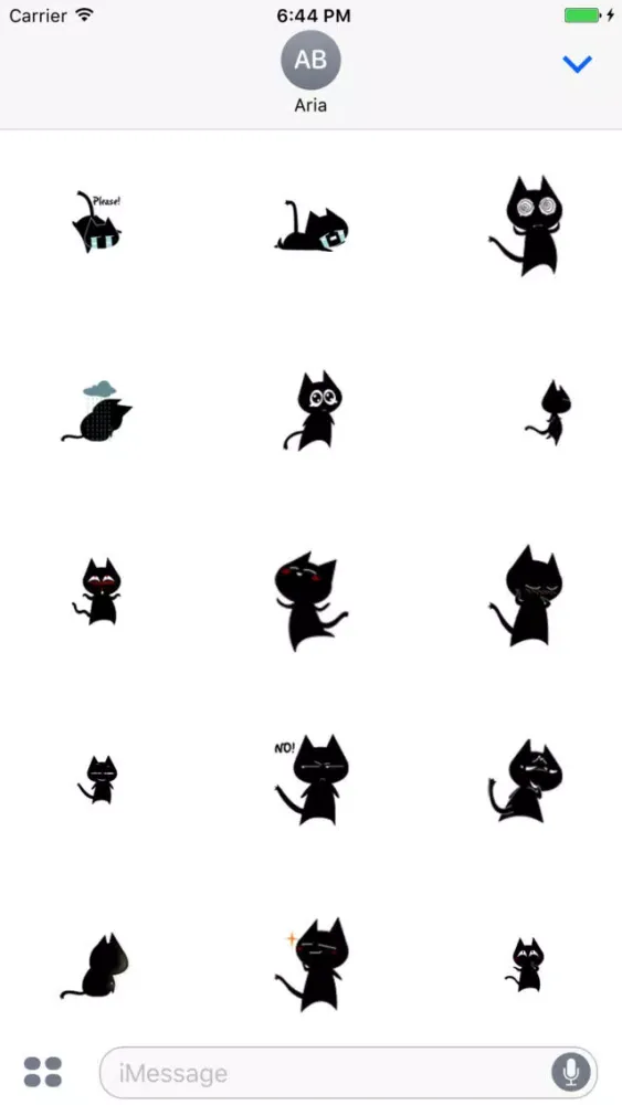 Screenshot di Animated Hedgehog - Black Cat and Dog Sticker