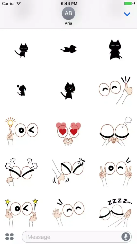 Screenshot di Animated Hedgehog - Black Cat and Dog Sticker