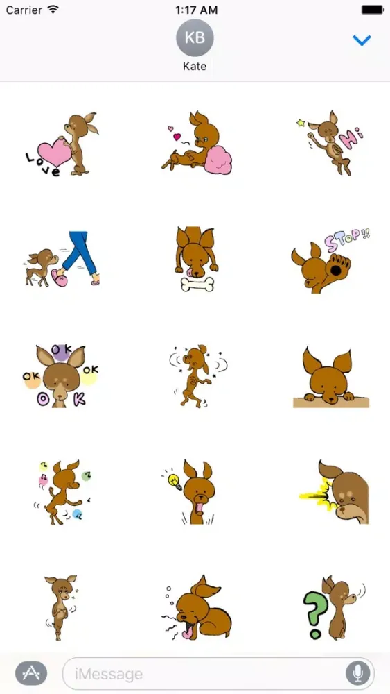 Capturas de tela do Miniature Pinscher Dog Emoji